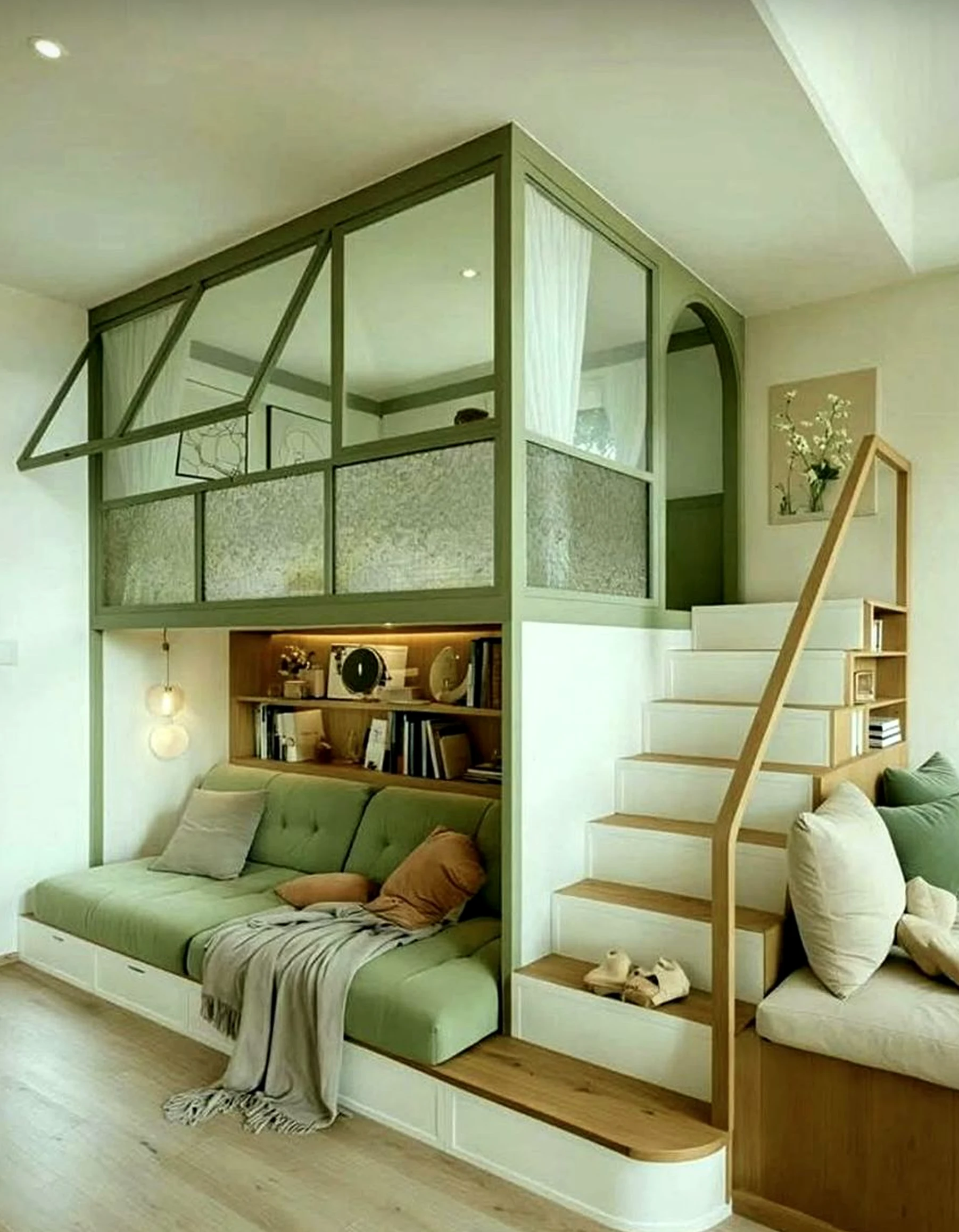 Inviting outdoor lounge anchors the composition with charm, giving the view a mood that feels quietly finished.