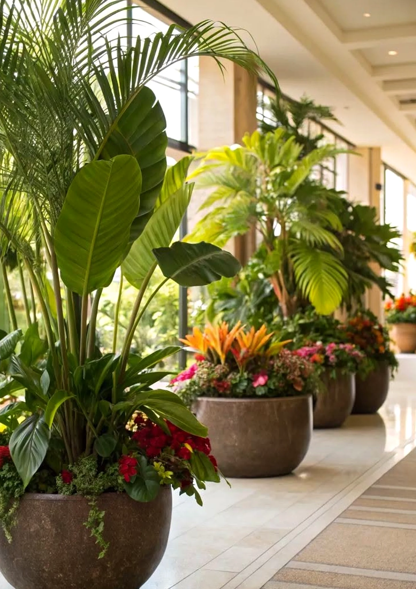 Colorful fireplace area brings rhythm to the garden edge, creating a mood that feels quietly finished.