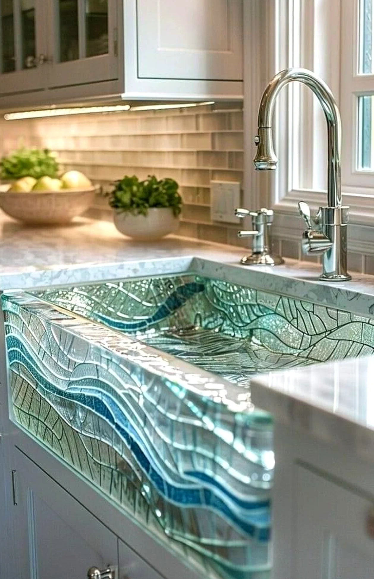 Textured stone terrace adds warmth across the room, giving the decor a finish that feels visually grounded.