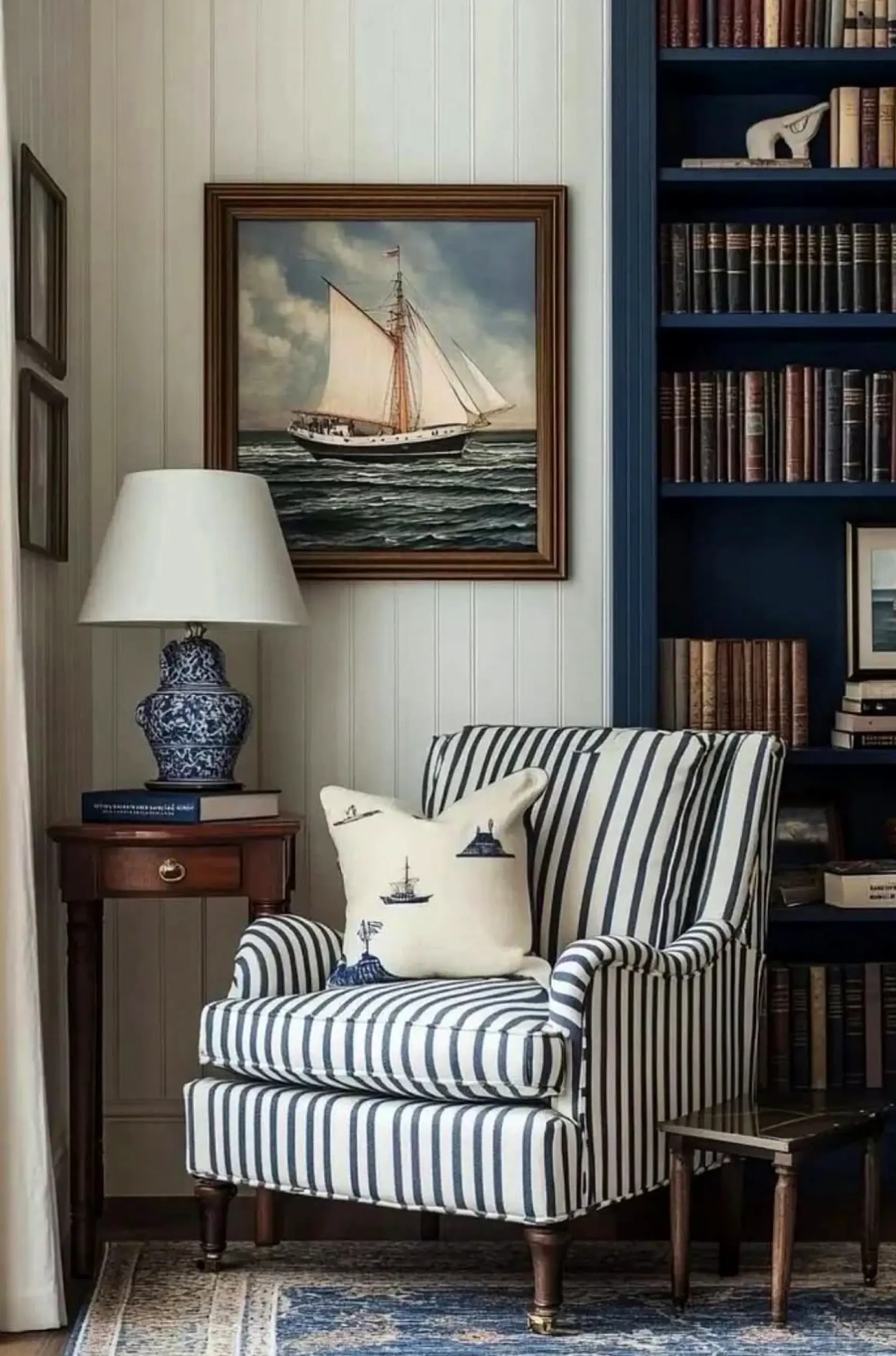 Compact soft sofa draws attention to warmth while the garden edge stays clear and inviting.