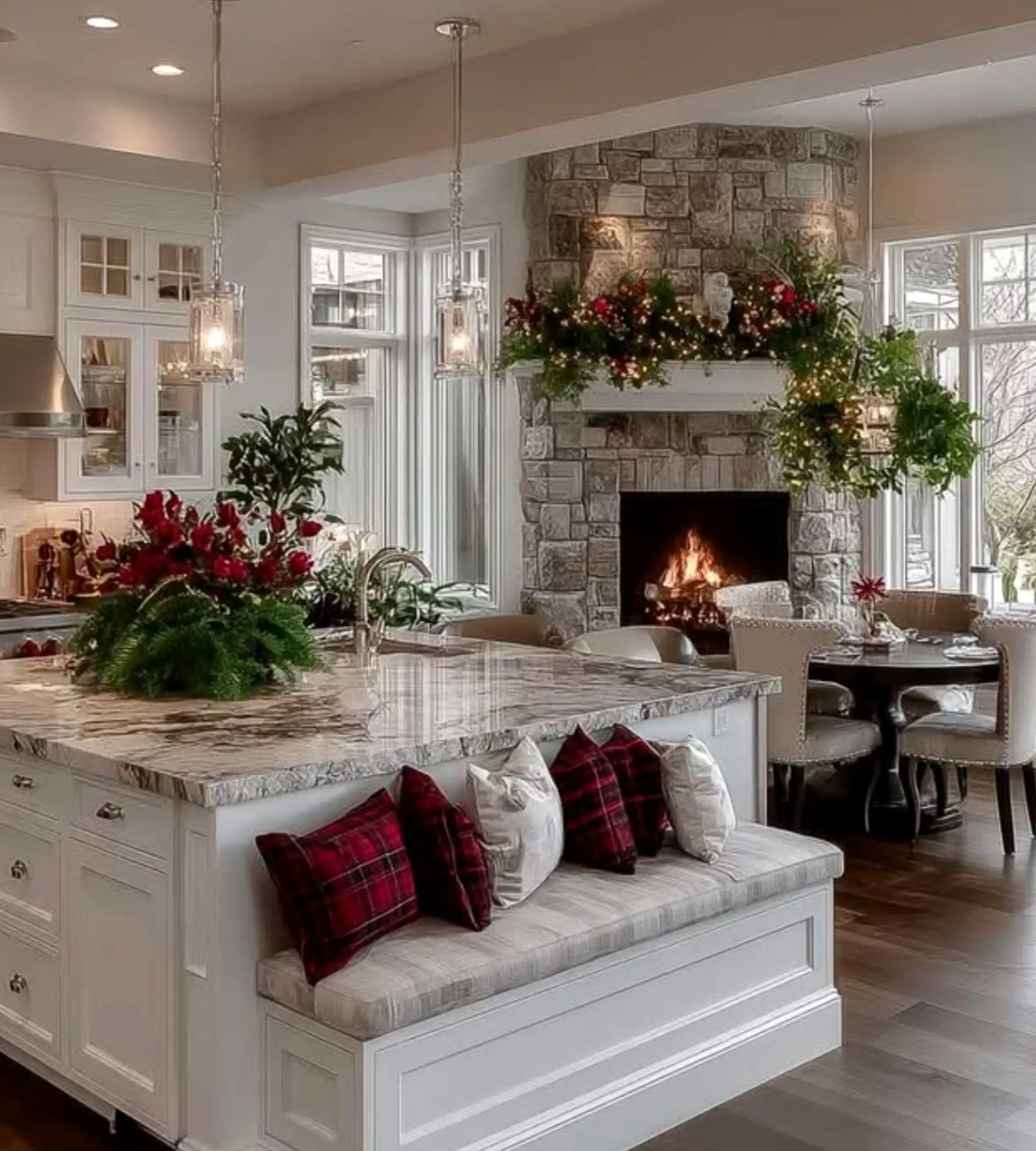 Airy stair landing supports the view through freshness, leaving the space feeling personal and relaxed.