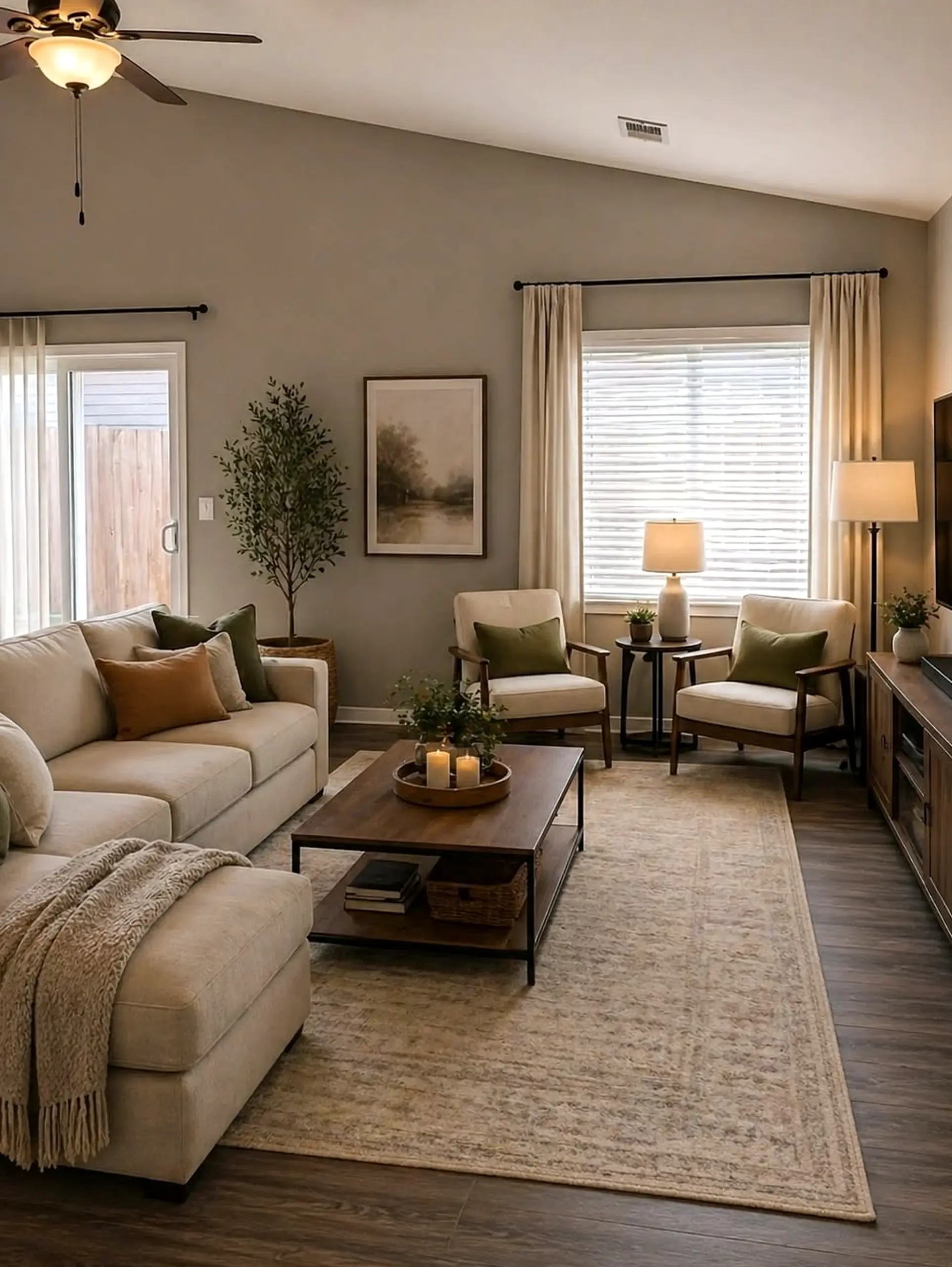 Subtle ceiling detail anchors the table with contrast, giving the view a mood that feels pleasantly composed.