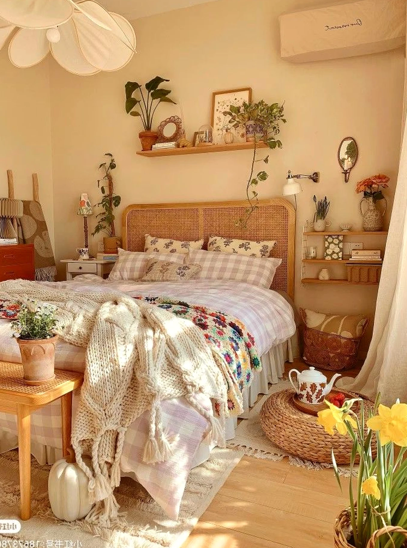 Inviting reading corner adds shape across the arrangement, giving the decor a finish that feels open and lived-in.