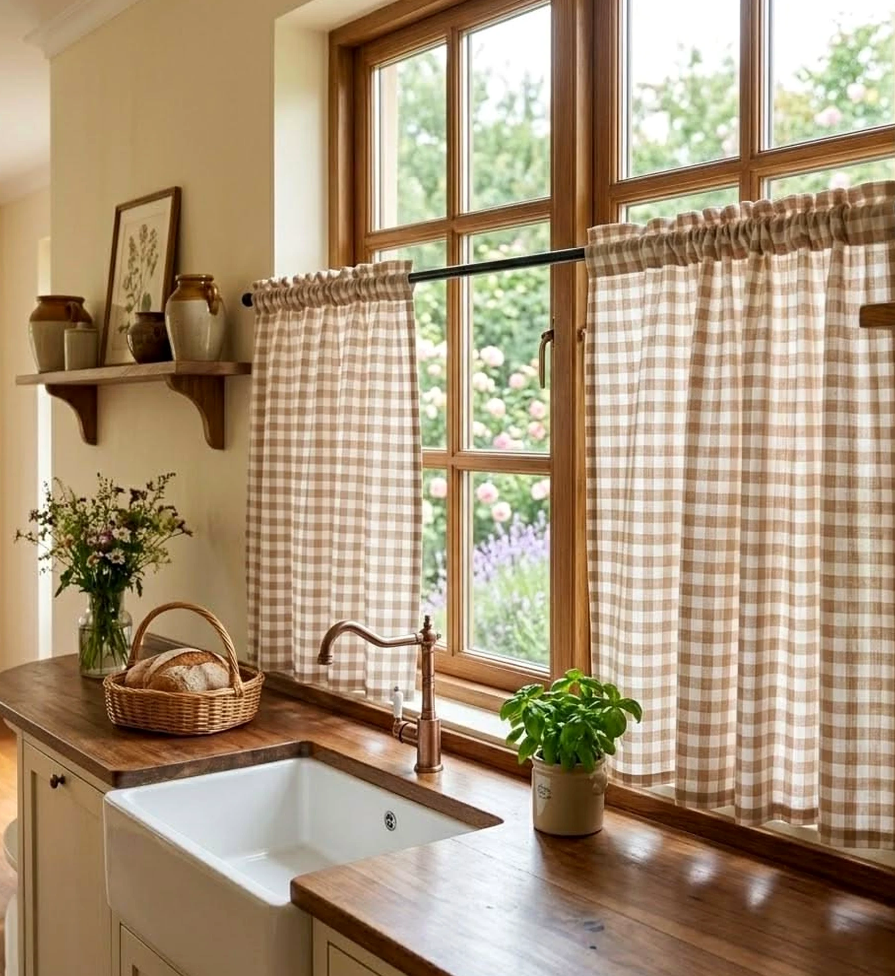 Simple balcony scene anchors the wall with movement, giving the view a mood that feels open and lived-in.