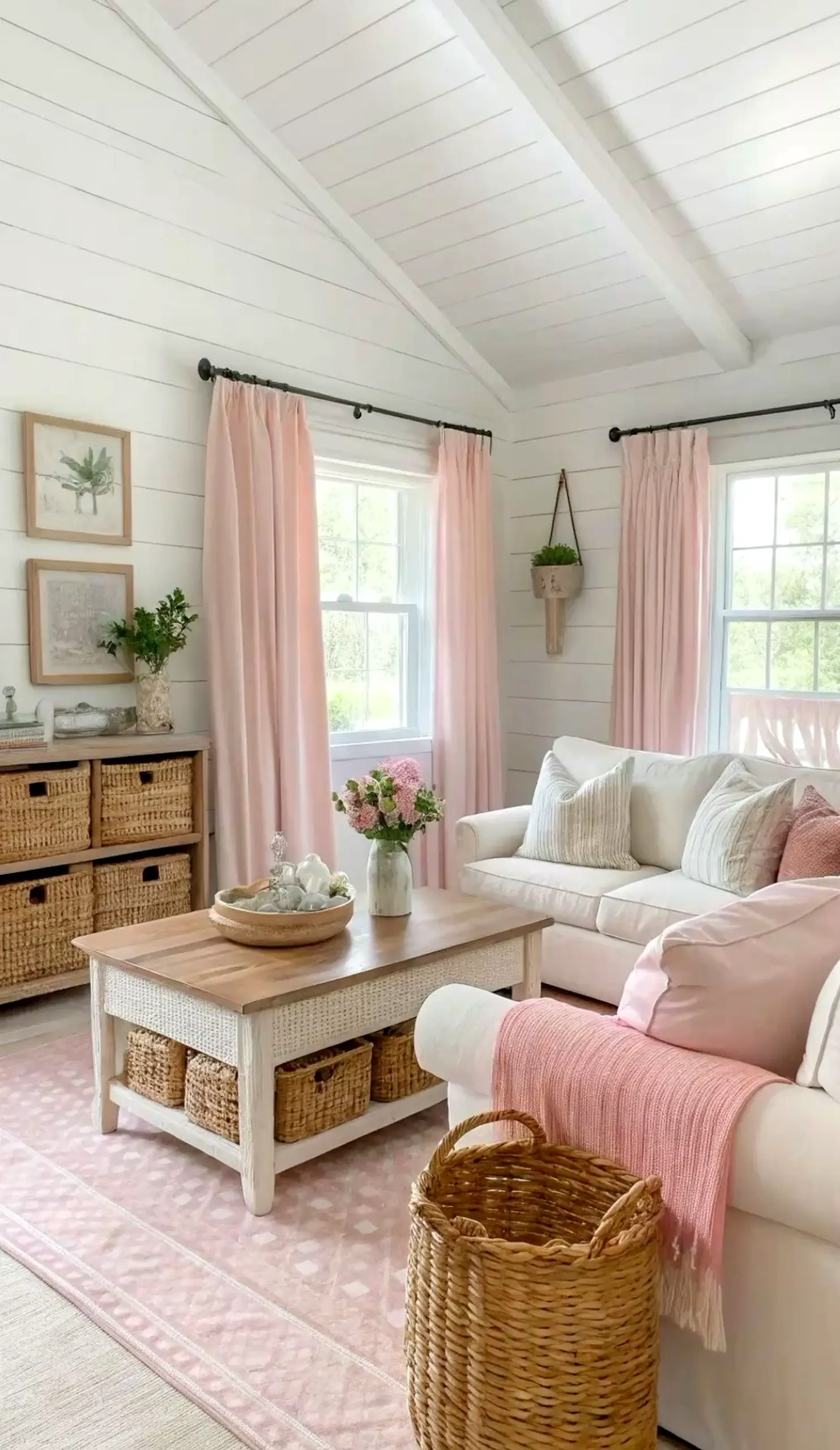 Subtle painted door brings a useful note of detail, making the view feel quietly finished.