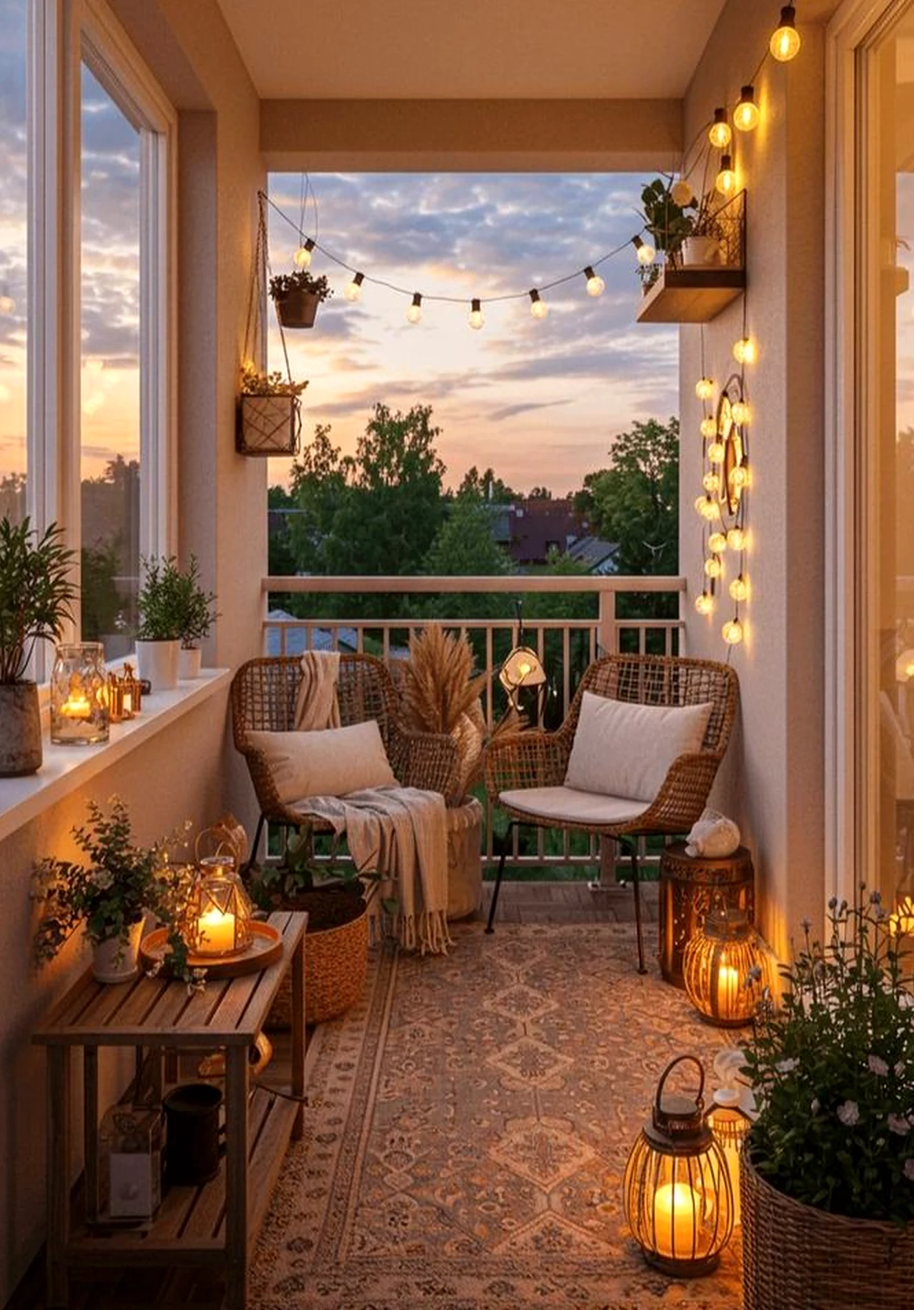 Quiet colorful passage draws attention to balance while the corner stays personal and relaxed.