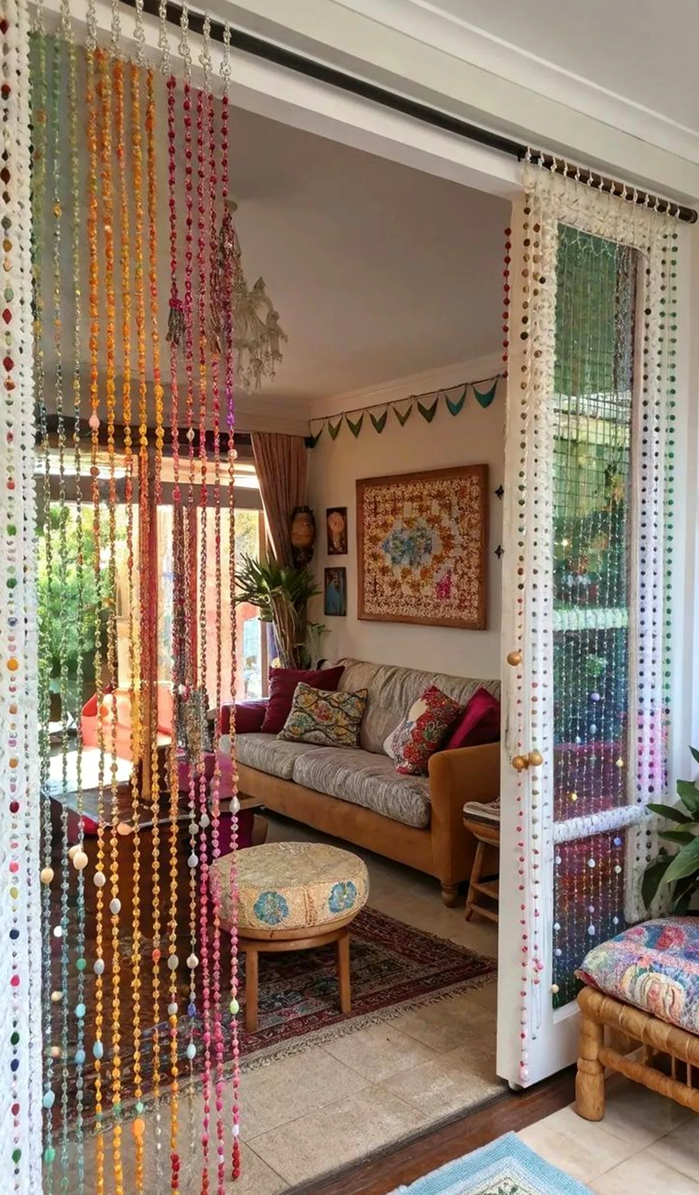 Luminous poolside setting supports the view through softness, leaving the space feeling personal and relaxed.