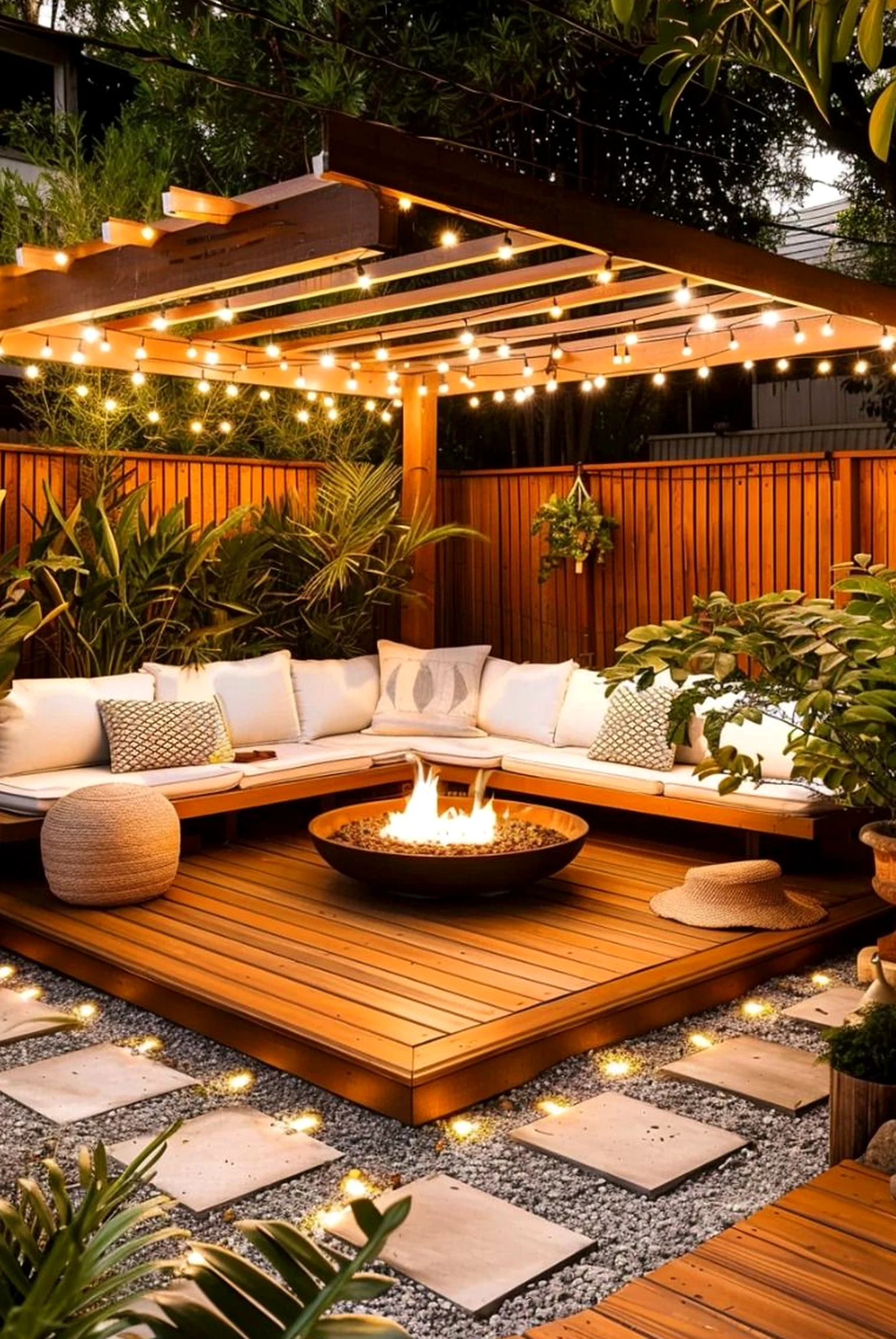 Open sink area brings a useful note of softness, making the garden edge feel clear and inviting.