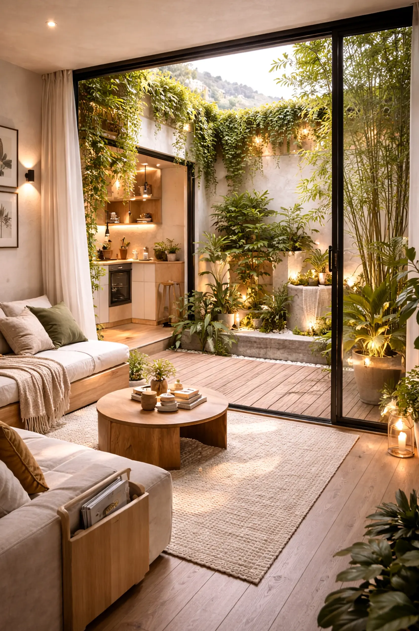 Refined courtyard view introduces ease into the composition, keeping the atmosphere fresh and intentional.