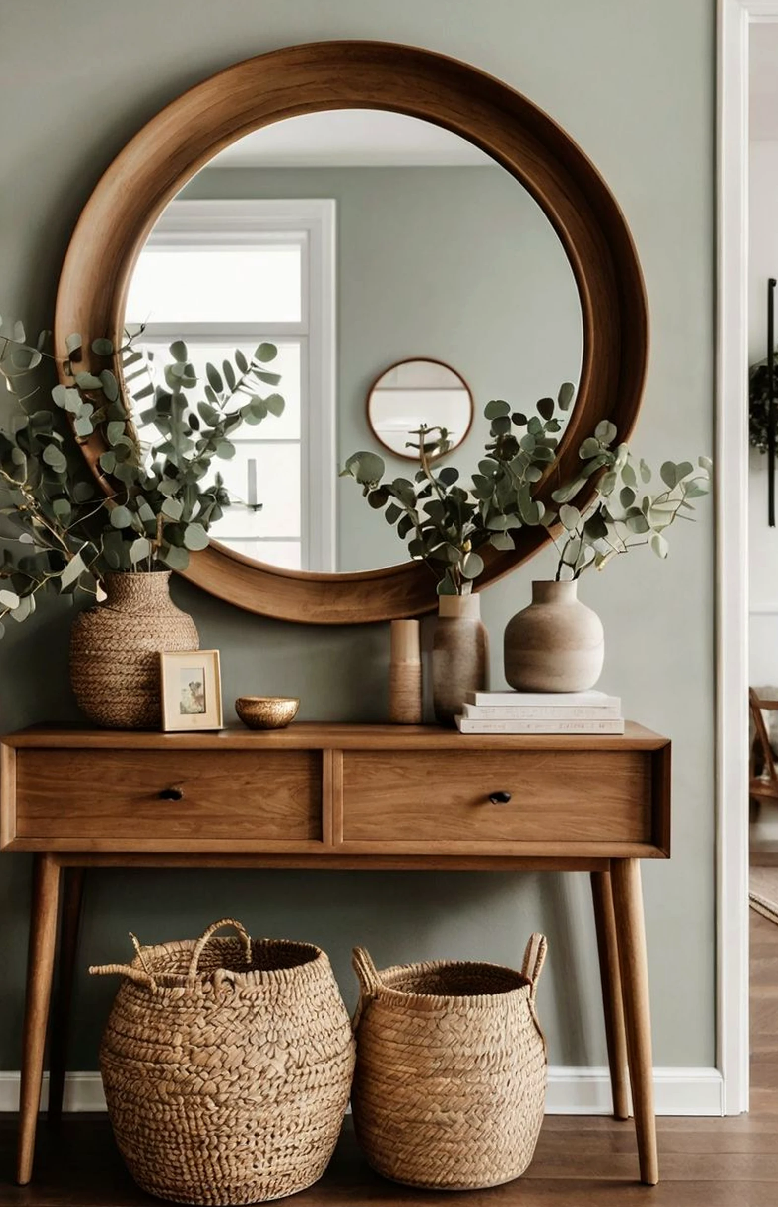 Leafy balcony scene brings a useful note of movement, making the corner feel easy to enjoy.