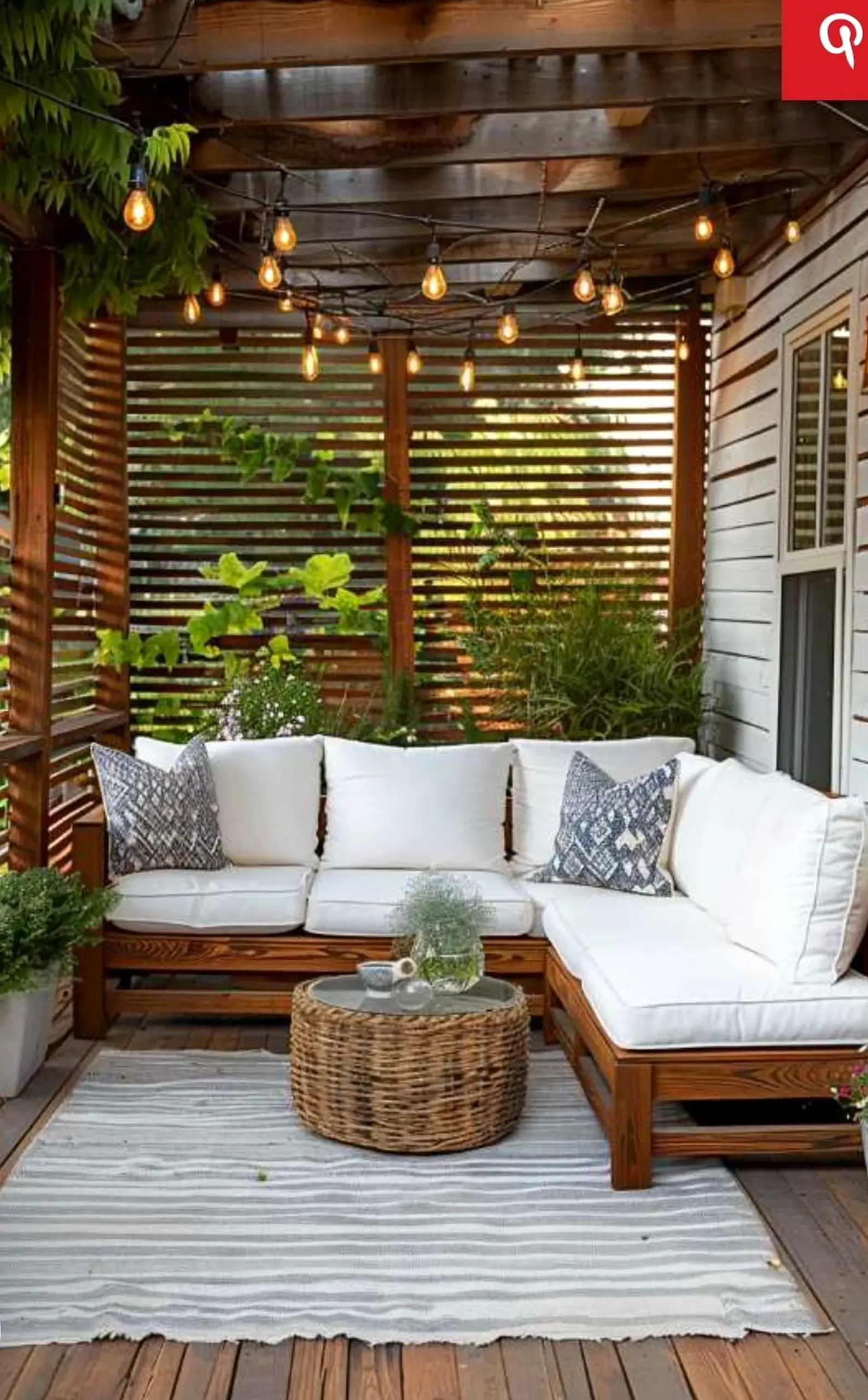 Warm wall niche brings ease to the corner, creating a mood that feels open and lived-in.