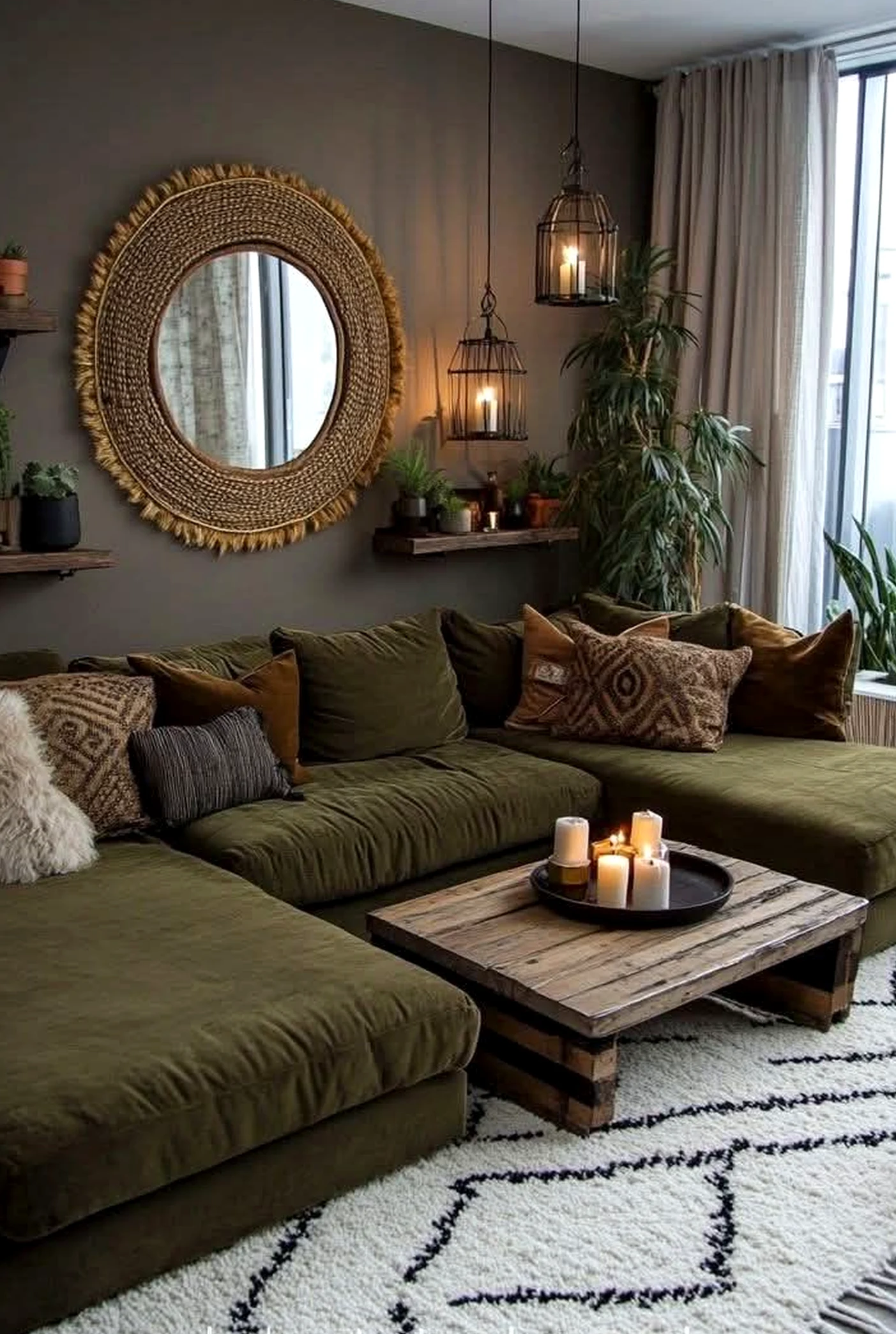 Tactile patio corner brings a useful note of movement, making the view feel open and lived-in.
