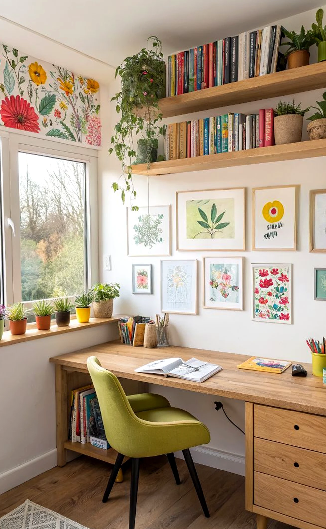Luminous compact workspace introduces balance into the outdoor space, keeping the atmosphere fresh and intentional.