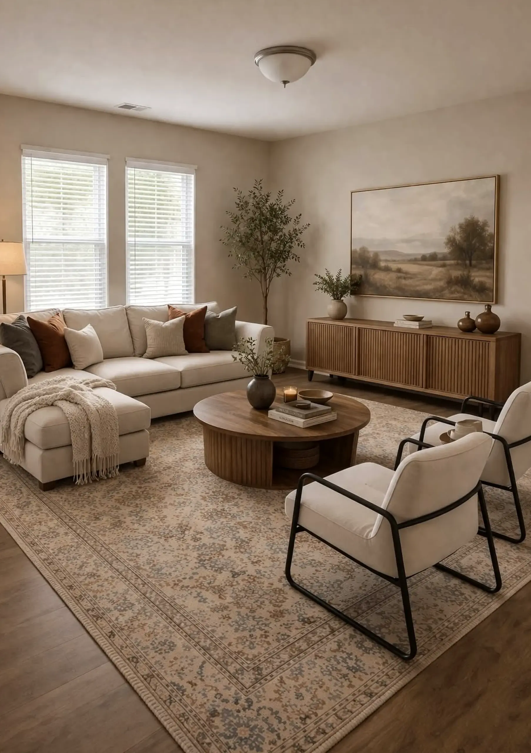 Natural arched doorway brings a useful note of charm, making the setting feel visually grounded.