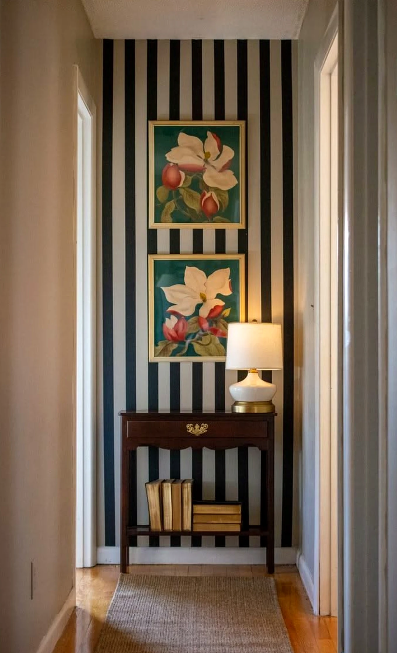 Colorful reading corner adds detail across the garden edge, giving the decor a finish that feels personal and relaxed.